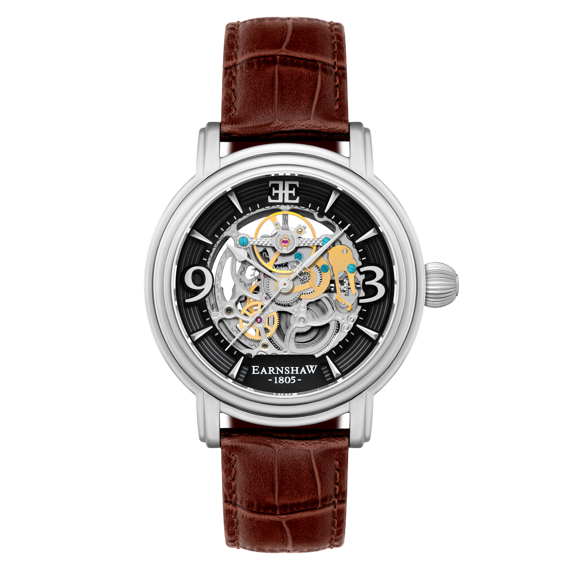Tar Black | Longcase Grande Skeleton Automatic – Thomas Earnshaw Tar Black | Longcase Grande Skeleton Automatic – Thomas Earnshaw