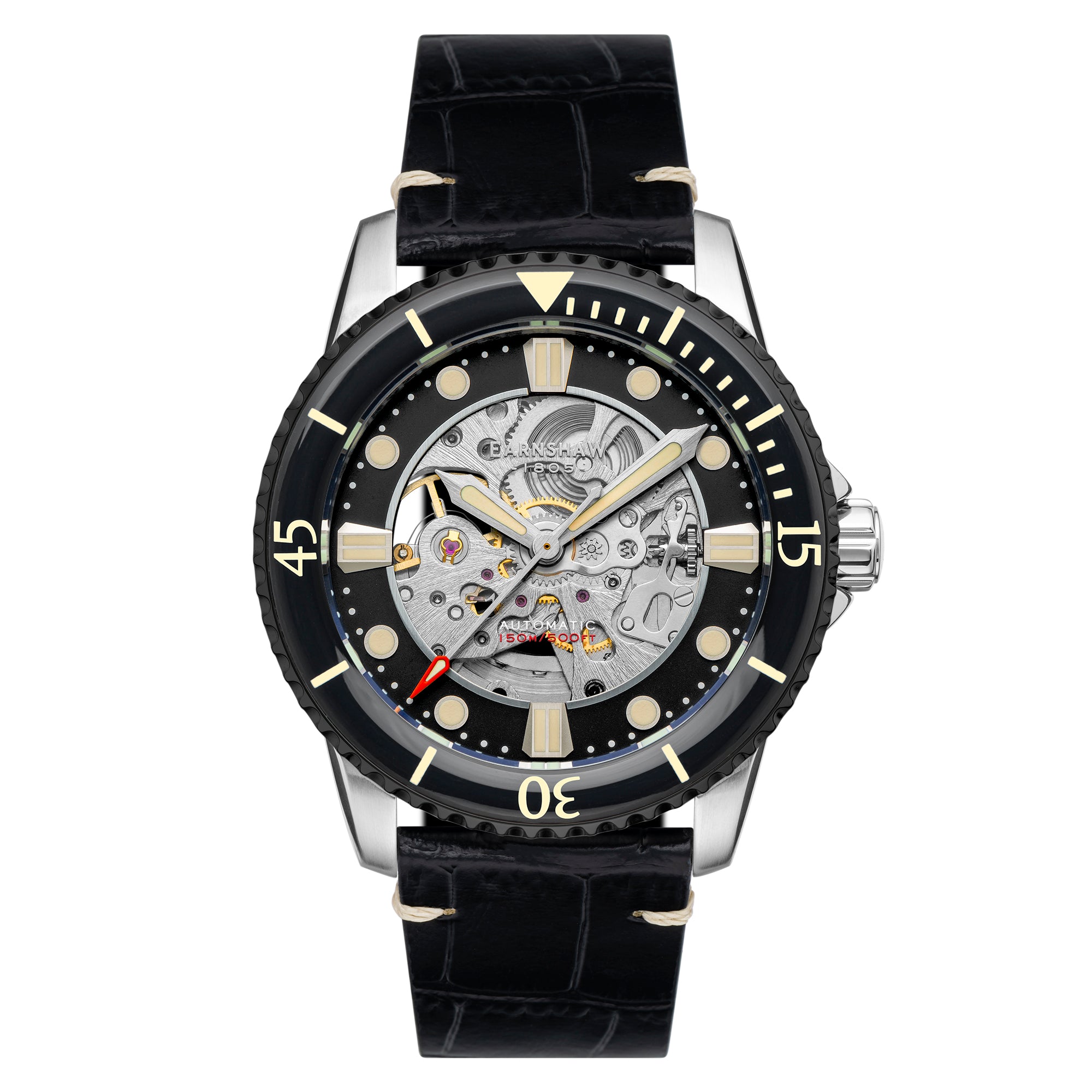 Earnshaw Admiral Skeleton Automatic Sport Watch ( shops New )