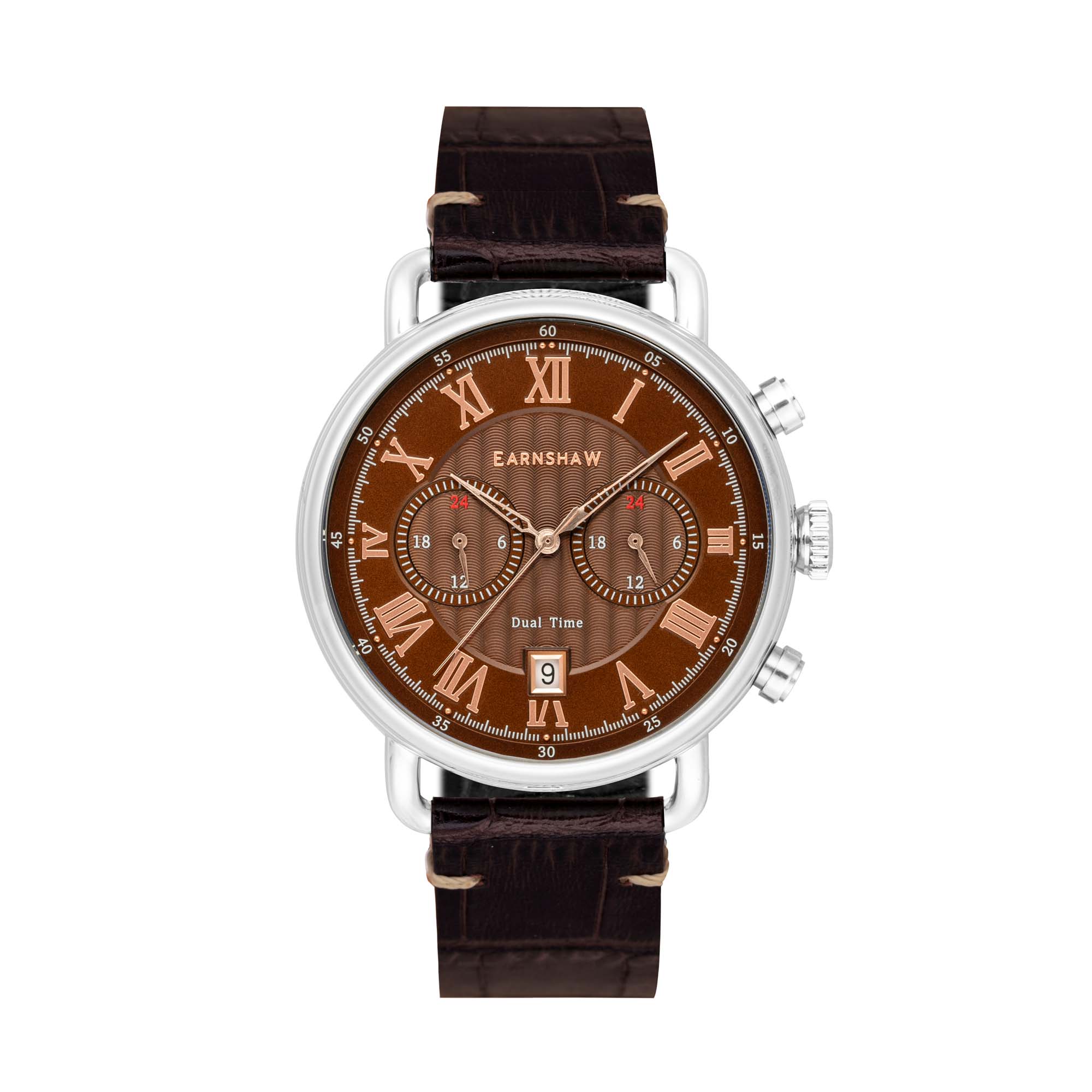 Brown Vegan Leather Watch Roll – Thomas Earnshaw International