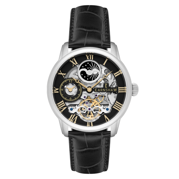 Heritage Black | Longitude Automatic Skeleton – Thomas Earnshaw