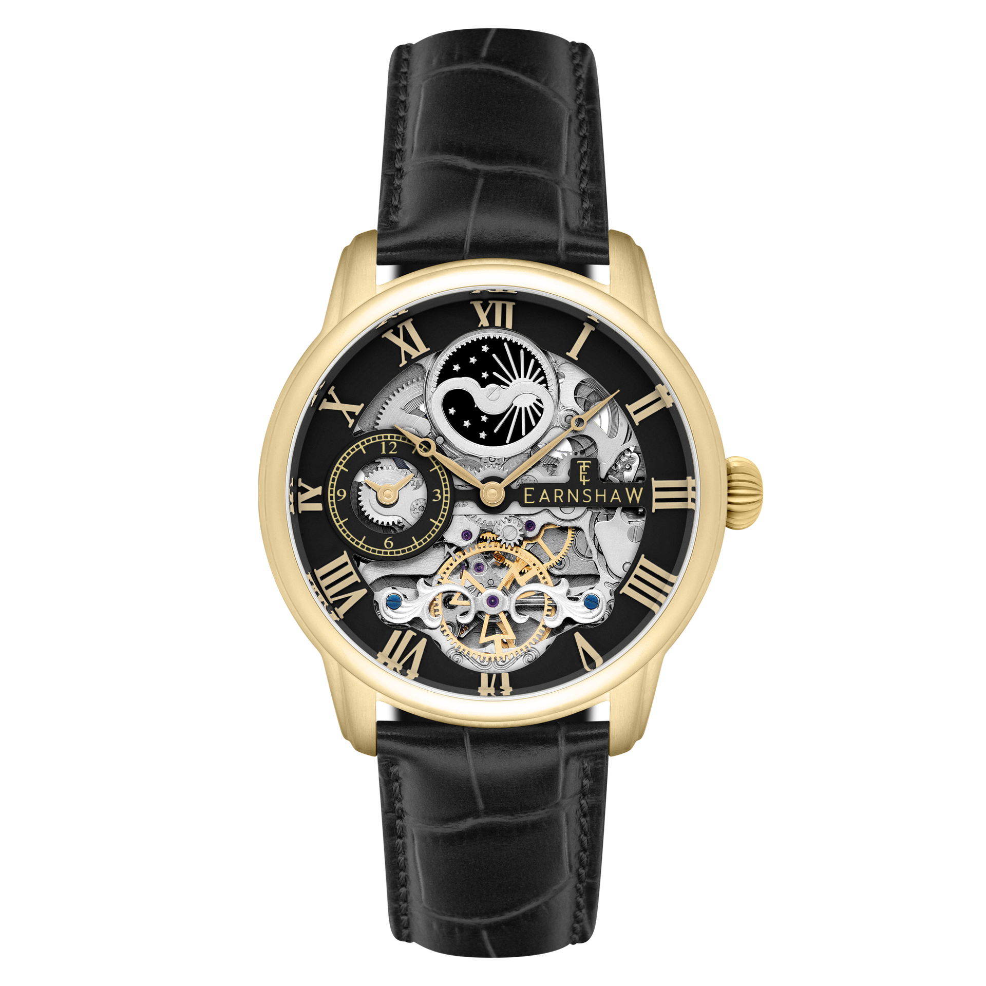 Caviar Black | Longitude Automatic Skeleton – Thomas Earnshaw Caviar Black | Longitude Automatic Skeleton – Thomas Earnshaw