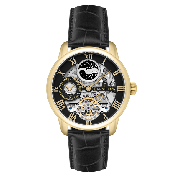 Caviar Black | Longitude Automatic Skeleton – Thomas Earnshaw