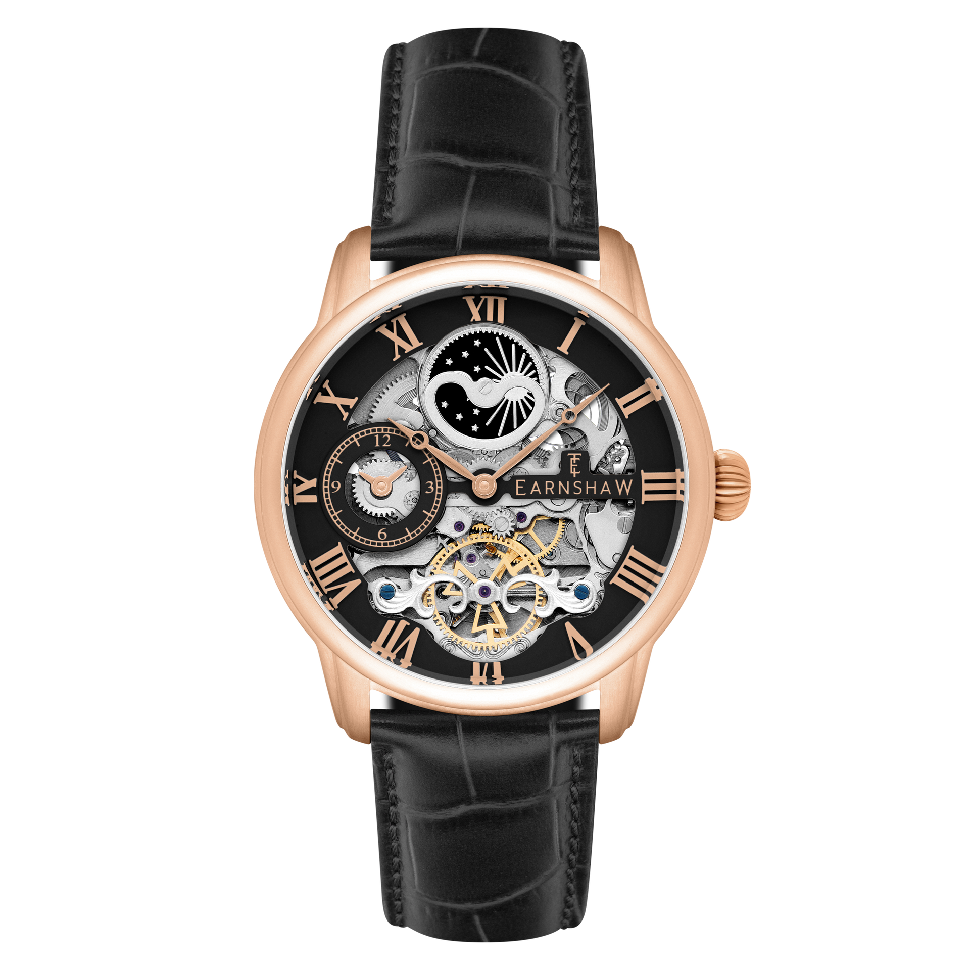 Tuxedo Black | Longitude Automatic Skeleton – Thomas Earnshaw