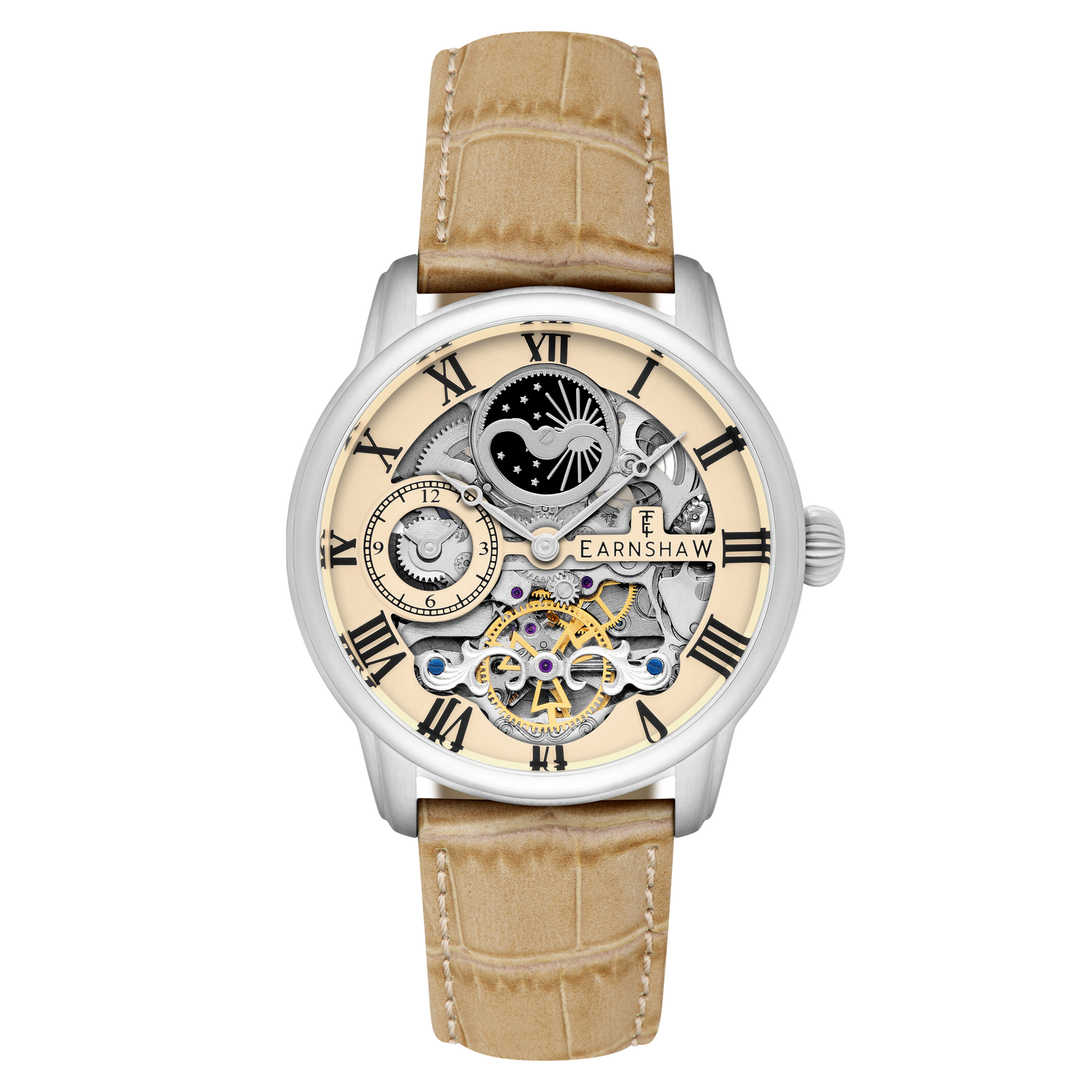 Chicory Brown | Longitude Automatic Skeleton – Thomas Earnshaw Chicory Brown | Longitude Automatic Skeleton – Thomas Earnshaw