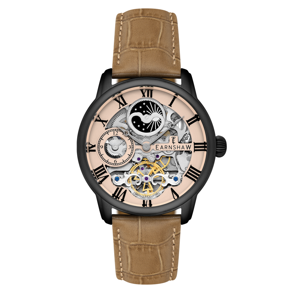 アーンショー EARNSHAW LONGITUDE スケルトン サン＆ムーン 自動