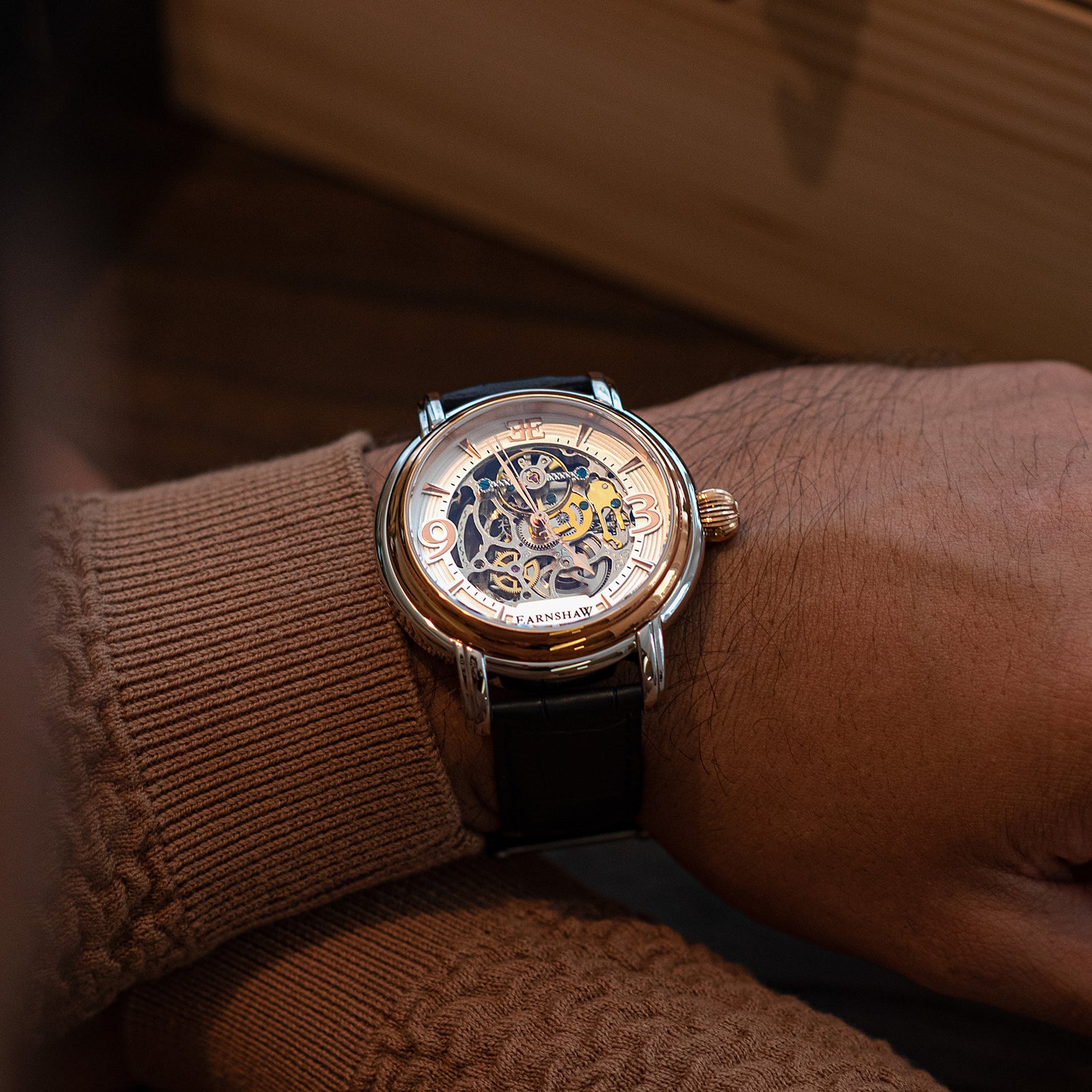 Warm Gold | Longcase Grande Skeleton Automatic – Thomas Earnshaw