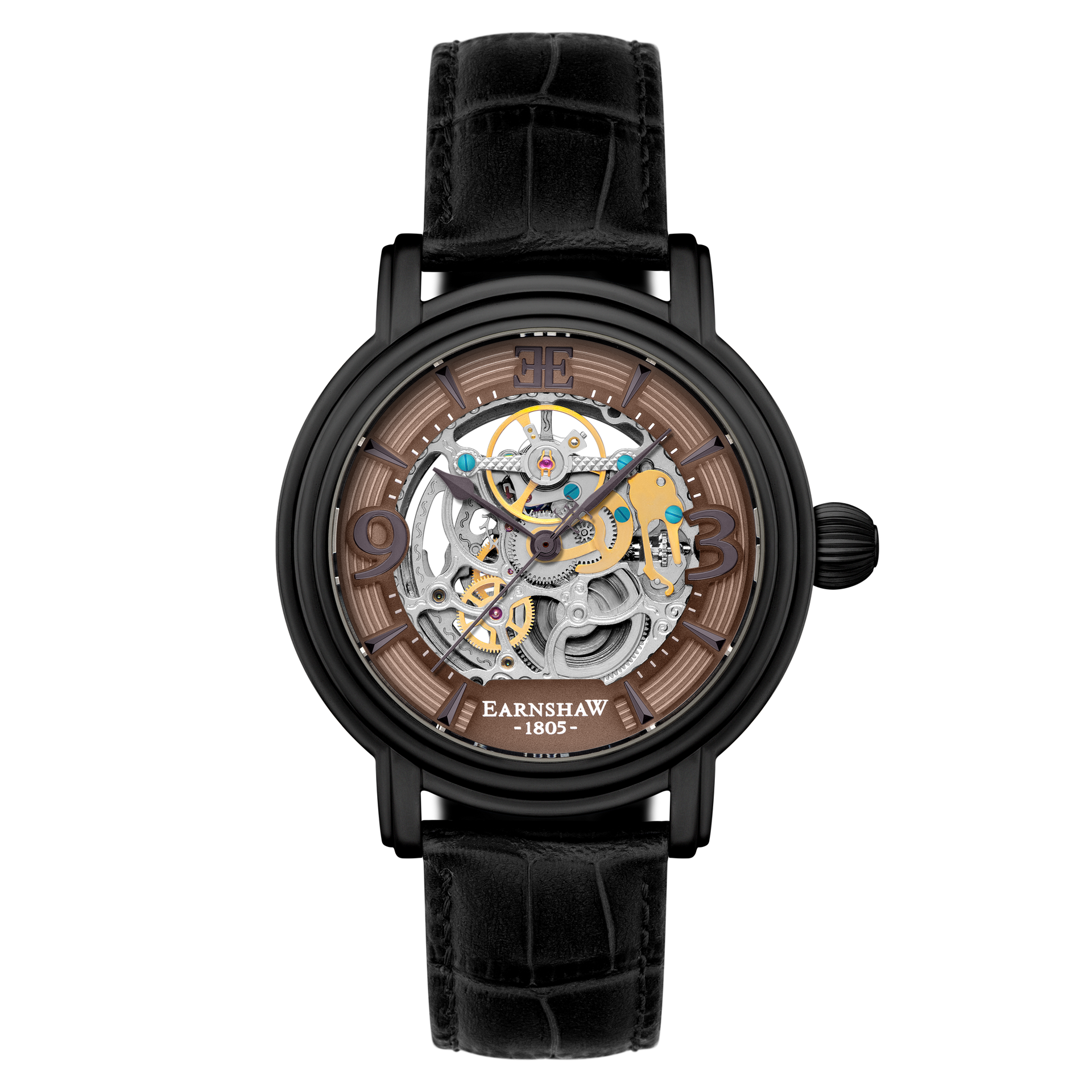 Stormy Black | Longcase Grande Skeleton Automatic – Thomas Earnshaw Stormy Black | Longcase Grande Skeleton Automatic – Thomas Earnshaw