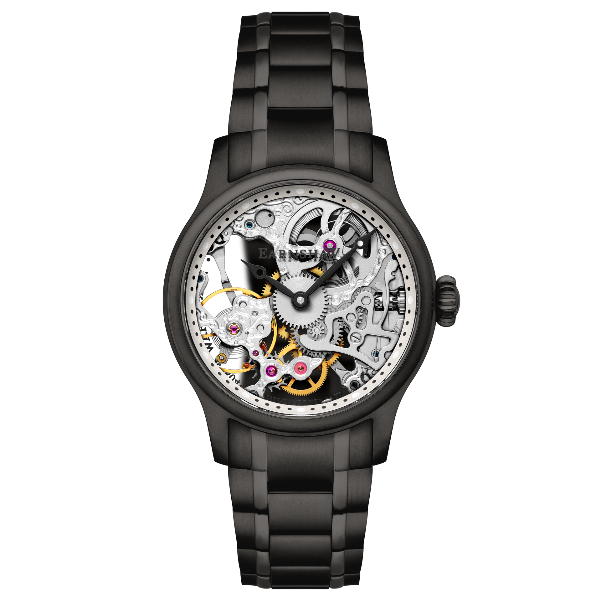 Midnight Steel | Bauer Mechanical Skeleton – Thomas Earnshaw Midnight Steel | Bauer Mechanical Skeleton – Thomas Earnshaw