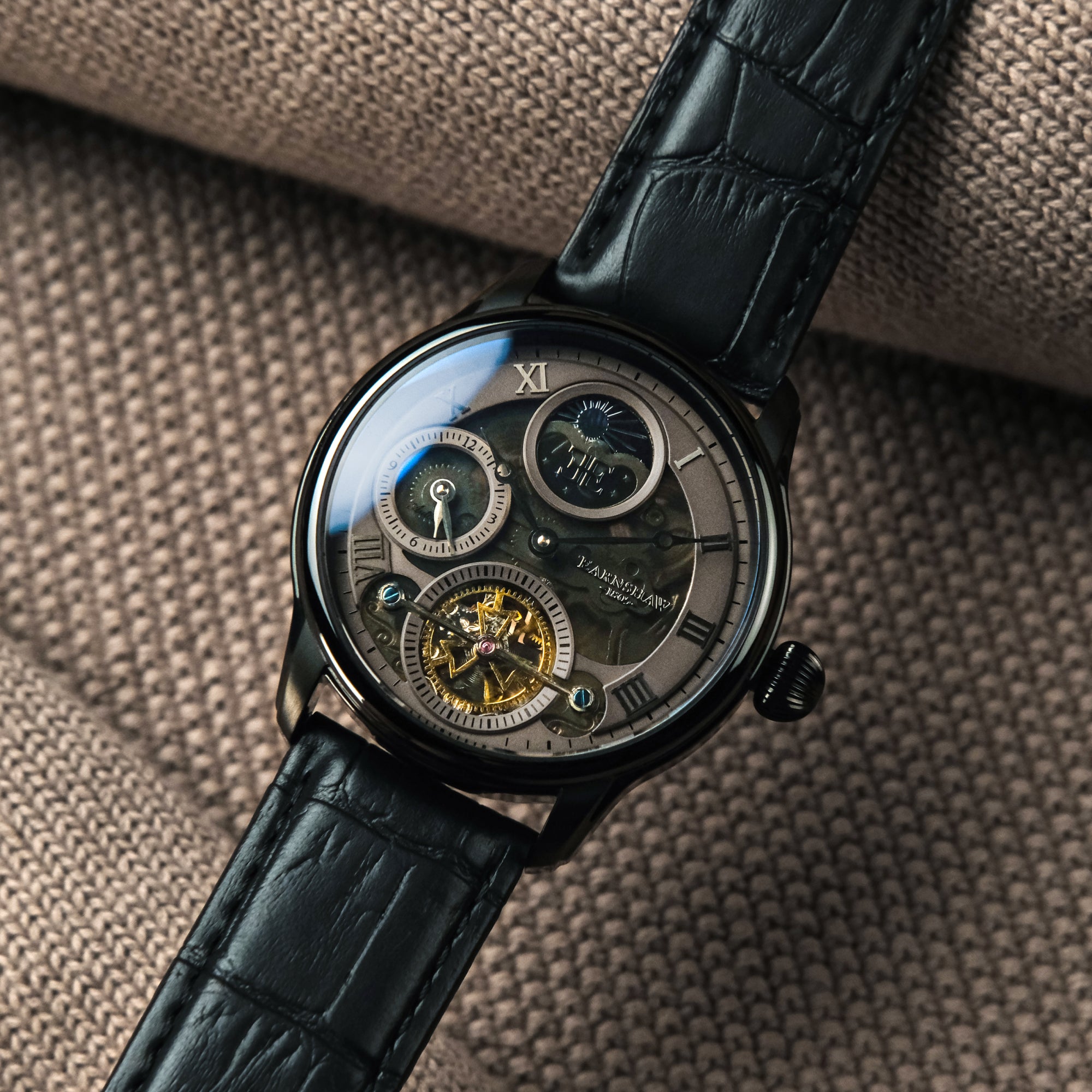 Thomas Earnhshaw Longitude Shadow ES-8063-06 Orologio automatico da uomo con quadrante scheletrato marrone e cinturino in pelle marrone Thomas Earnhshaw Longitude Shadow ES-8063-06 Orologio automatico da uomo con quadrante scheletrato marrone e cinturino in pelle marrone
