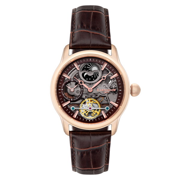 Cherry Brown Longitude Shadow Automatic – Thomas Earnshaw