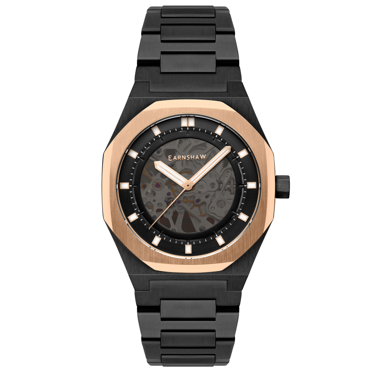 Black Gold | Discovery Drake Skeleton Automatic – Thomas Earnshaw