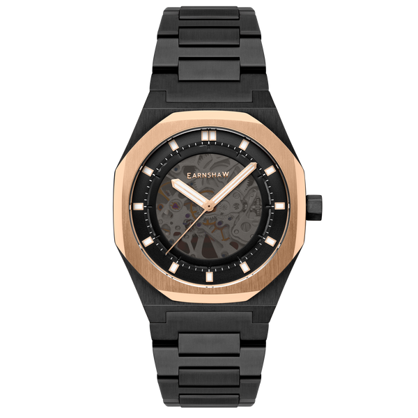 Black Gold | Discovery Drake Skeleton Automatic – Thomas Earnshaw