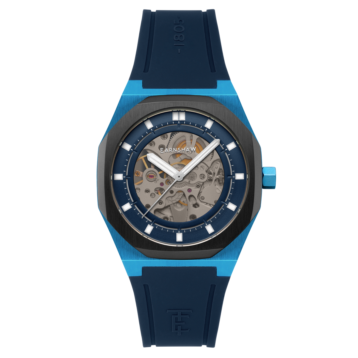 NWT Thomas Earnshaw Drake Black Dial Men\'s Watch Drake Dual Time Automatic vibes: clean and sporty  main image 2