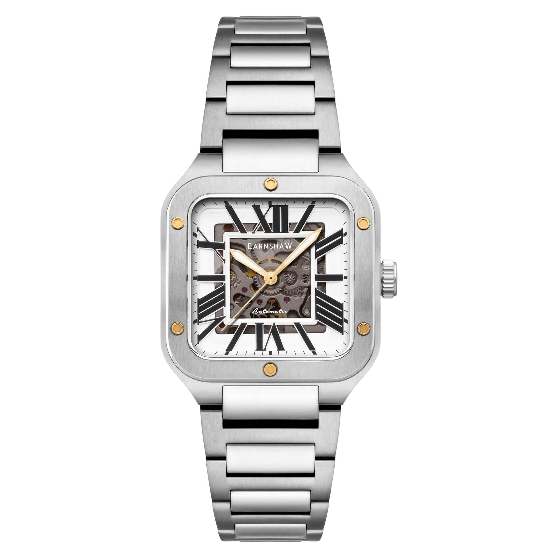 Silver Brown | Engineer Lennox Skeleton Automatic – Thomas Earnshaw