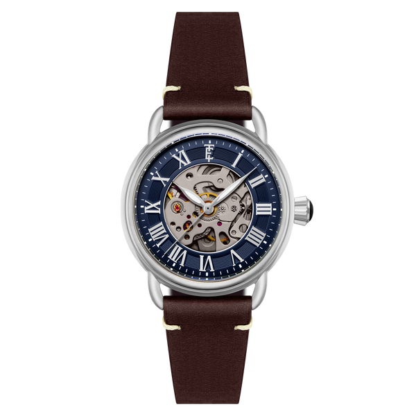 Sapphire Blue | Heritage Investigator 40 Skeleton Automatic