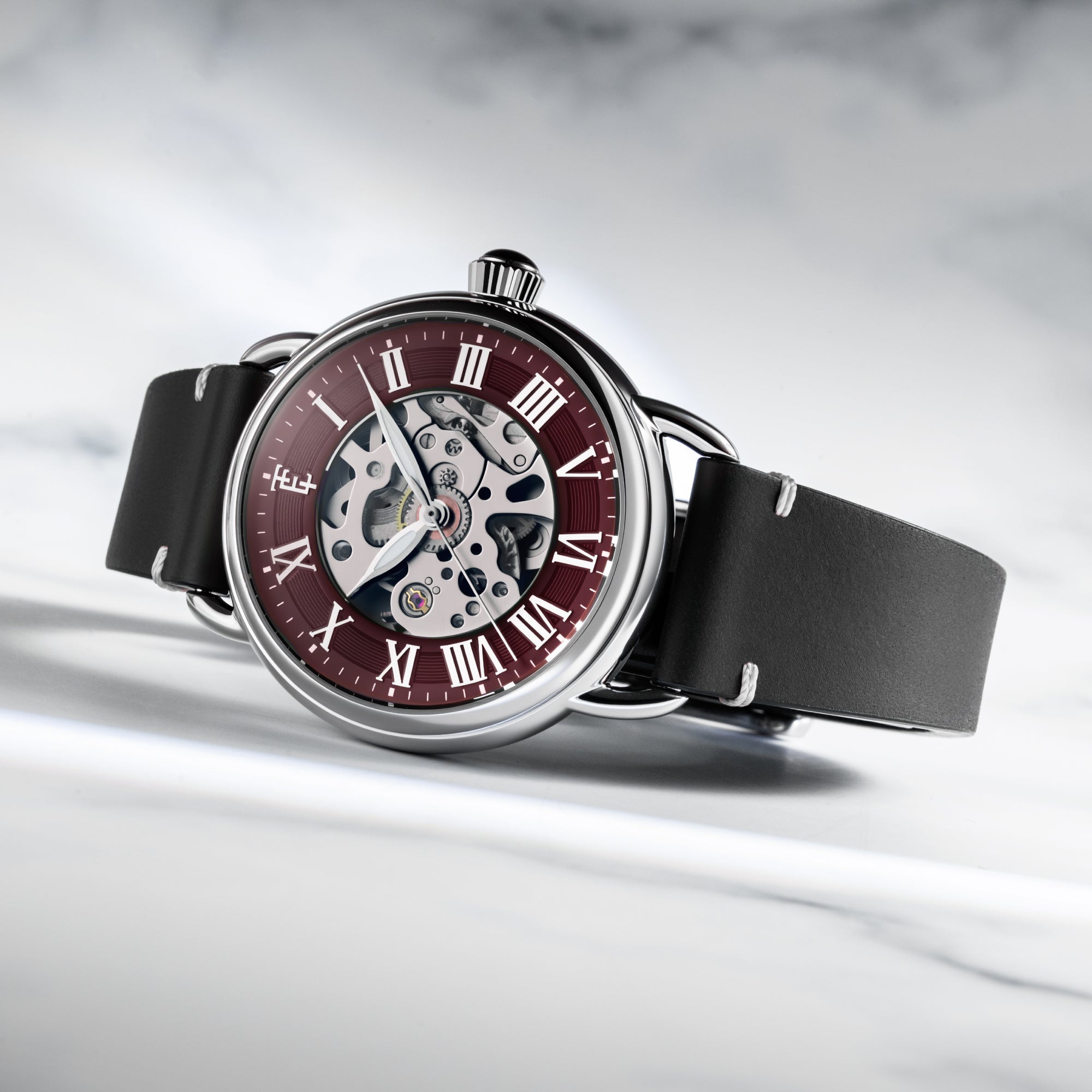 Ruby Red | Heritage Investigator 40 Skeleton Automatic – Thomas Earnshaw
