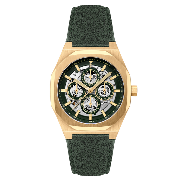 Spruce Haven | Discovery Drake Triple Calendar Skeleton Automatic