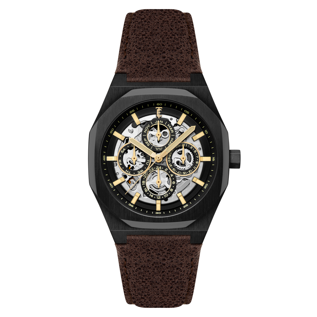 Charcoal Dream | Discovery Drake Triple Calendar Skeleton