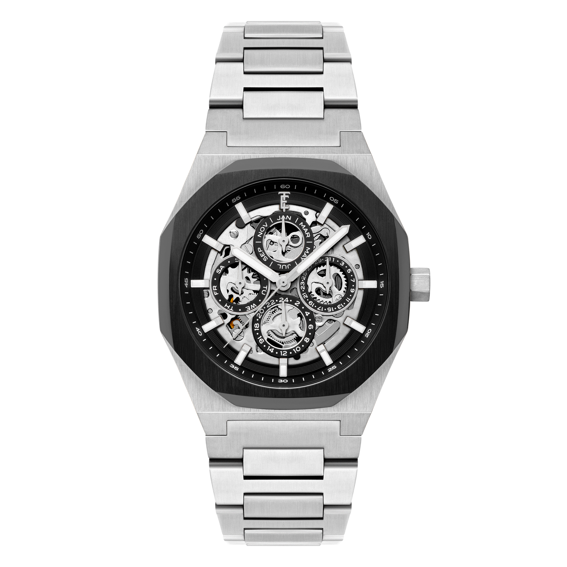 Raven Depth | Discovery Drake Triple Calendar Skeleton Automatic