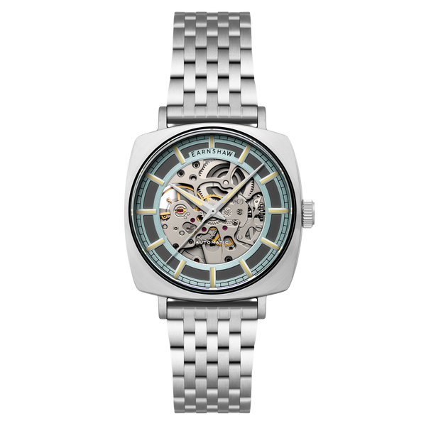 Lunar Silver | City Of London Moorgate Skeleton Automatic – Thomas