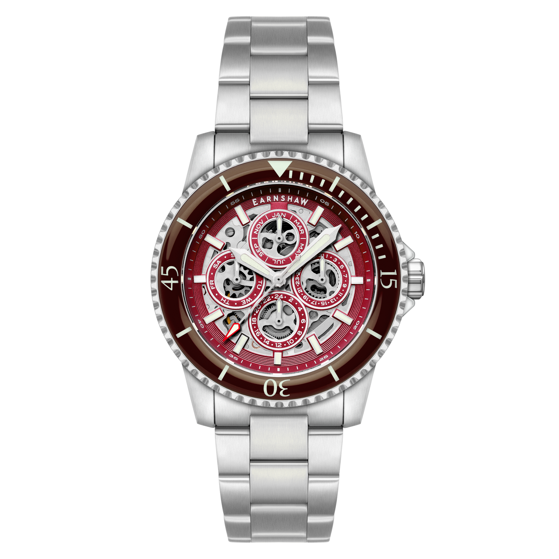 Sanguine Sky | Admiral Duncan Triple Calendar Skeleton Automatic