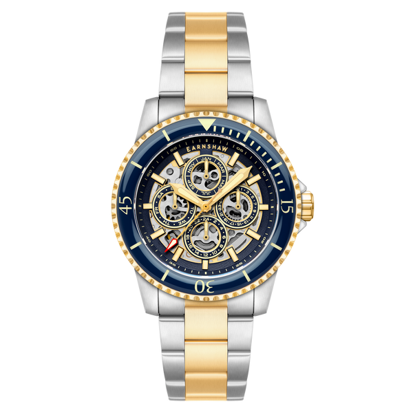 ルグランブルー　ラインストーンスカルタンクトップ Ocho series skeleton blue dial 41| Rubber strap