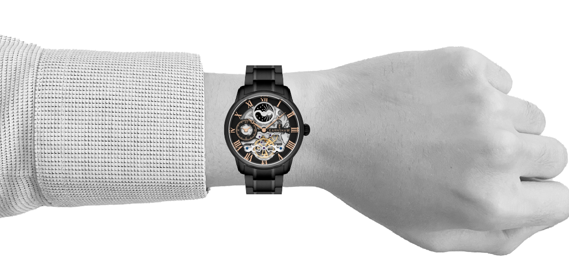 Tuxedo Black | Longitude Automatic Skeleton – Thomas Earnshaw Tuxedo Black | Longitude Automatic Skeleton – Thomas Earnshaw