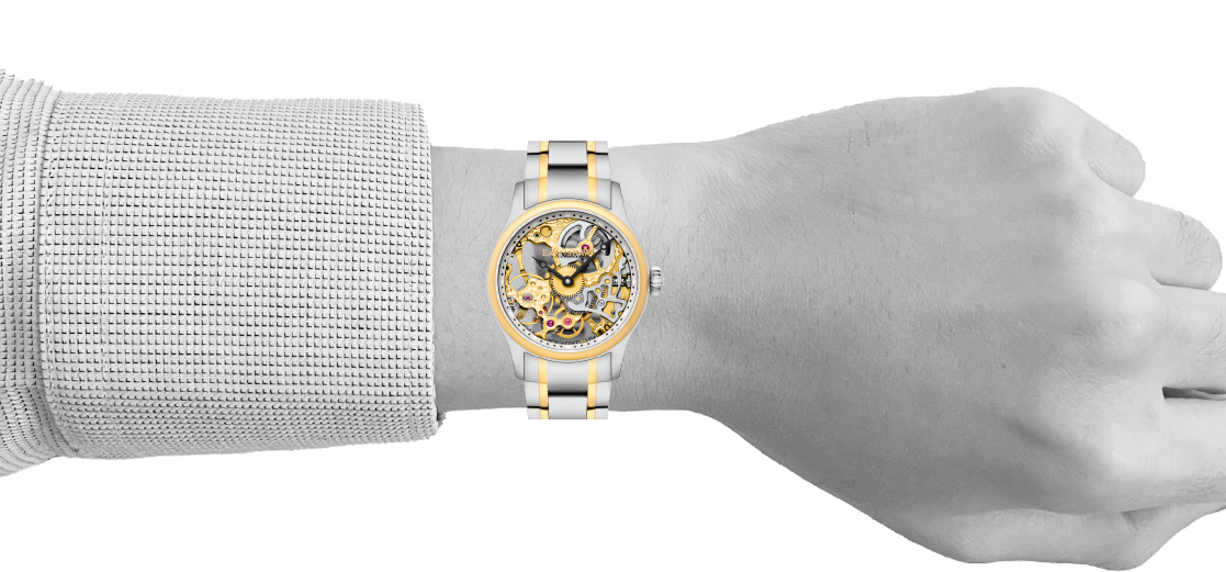 Steel Gold | Bauer Mechanical Skeleton – Thomas Earnshaw Steel Gold | Bauer Mechanical Skeleton – Thomas Earnshaw