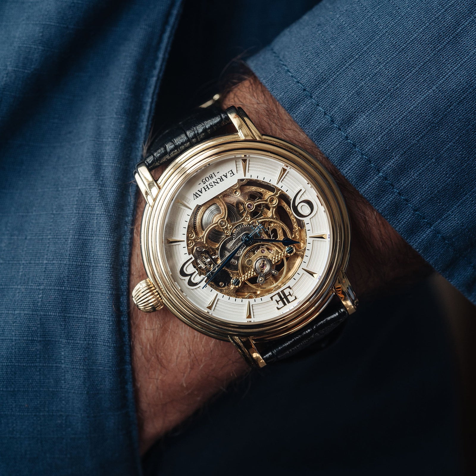 Brandy Rose Gold | Longcase Grande Skeleton Automatic
