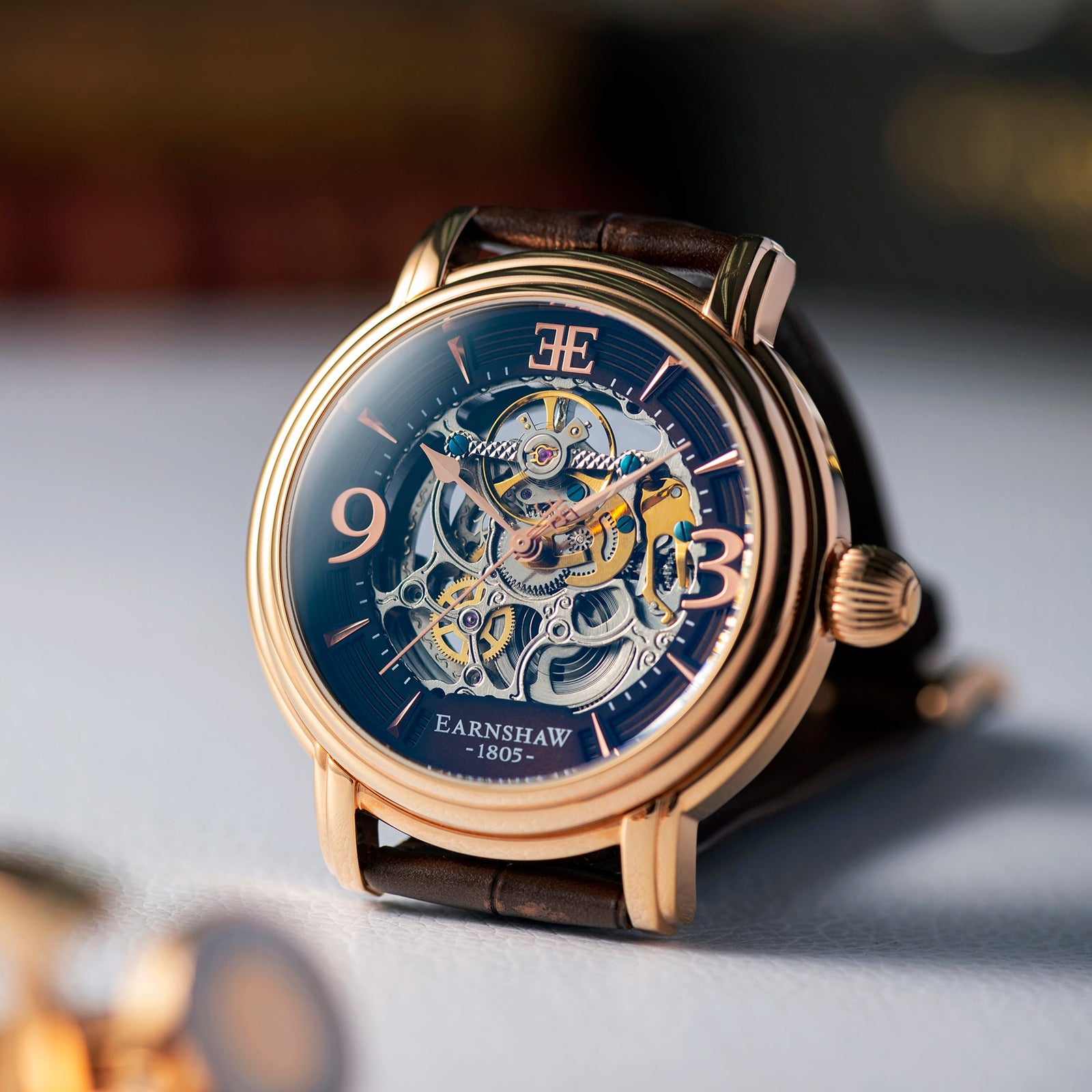Brandy Rose Gold | Longcase Grande Skeleton Automatic